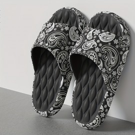 Men's Graphic design Summer Slides, Casual Non Slip Slippers, Open Toe Shoes For Indoor Outdoor Beach Shower