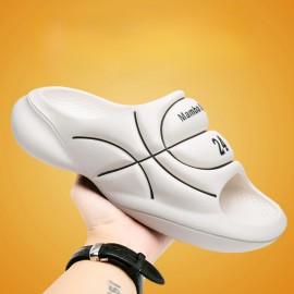 Men's Slides, Casual Non Slip Slippers, Open Toe Shoes For Indoor Outdoor Beach Shower, Spring And Summer