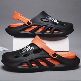 Men's Slide Sandals, Casual Non Slip Open Toe Shoes For Outdoor Beach, Spring And Summer