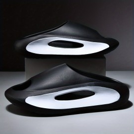 Men's Non-Slip Comfortable Platform Slides For Indoor & Outdoor, Summer