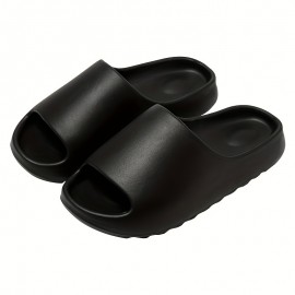 Men's EVA Cloud Slides, Casual Non Slip Slippers, Open Toe Shoes For Indoor Outdoor Beach Shower, Spring And Summer