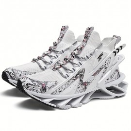 Men's Blade Sneakers, Breathable Shock Absorption Sports Shoes Lightweight Shoes For Jogging Tennis Gym, Walking Sneakers, Athletic Shoes For Youth Teenager, Spring And Summer