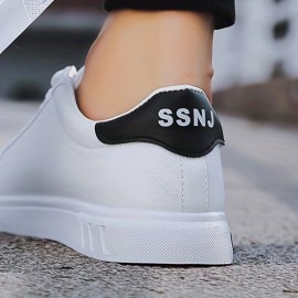 Men's Trendy Low-Top Lace-Up Skate Shoes, Wear-resistant Non-Slip Sneakers, Men's Footwear