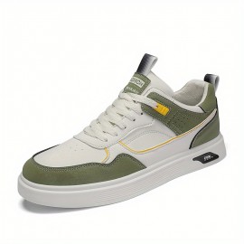 Men's Lace-up Sneakers, Skate Shoes With Good Grip, Breathable Walking Shoes