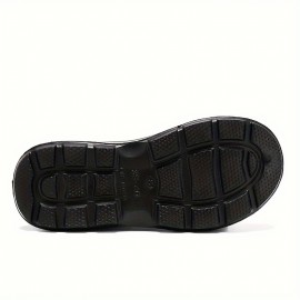 Men's Solid Closed Toe EVA Shoes, Oil Proof Waterproof Non-slip Slip On Shoes, Chef Shoes Kitchen Cook Shoes Hospital Shoes