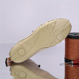 Men's PLUS SIZE Casual Ankle Boots, Breathable Slip-resistant Lace-up Walking Shoes For Outdoor, Spring Autumn And Winter