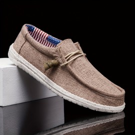 Men's Canvas Sneakers Shoes, Breathable Non-slip Slip On Shoes, Men's Shoes, Spring And Summer