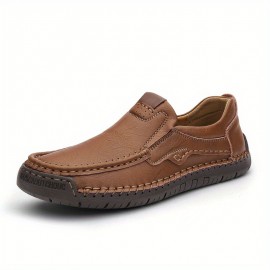 Men's Casual Loafers, Non-slip Wear-resistant Slip On Shoes With Soft Sole For Business Office