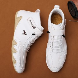 Men's Casual Ankle Boots, Breathable Slip-resistant Lace-up Walking Shoes For Outdoor, Autumn And Winter