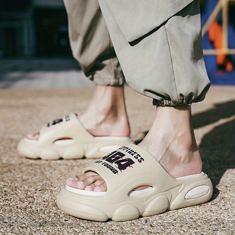 mens cloud slides pillow slippers comfortable lightweight open toe shoes for indoor outdoor shower bathroom spring and summer details 17