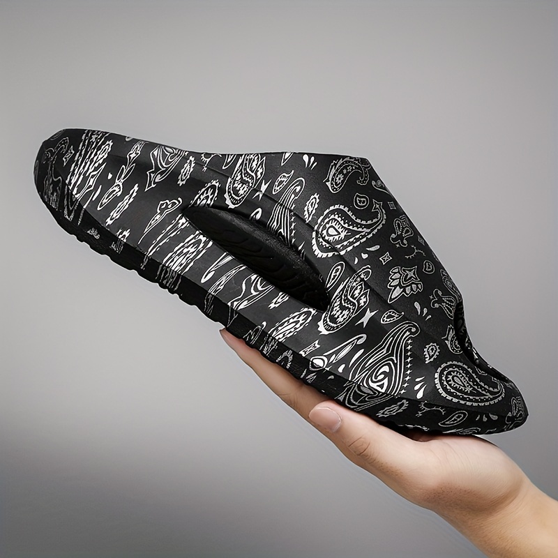 mens fashion slides casual non slip slippers open toe shoes for indoor outdoor beach shower spring and summer details 4