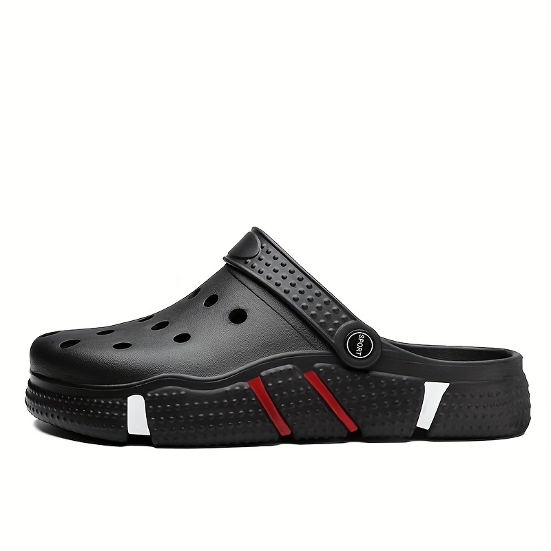 mens and womens clogs garden shoes comfortable lightweight hollow out sandals spring and summer details 0