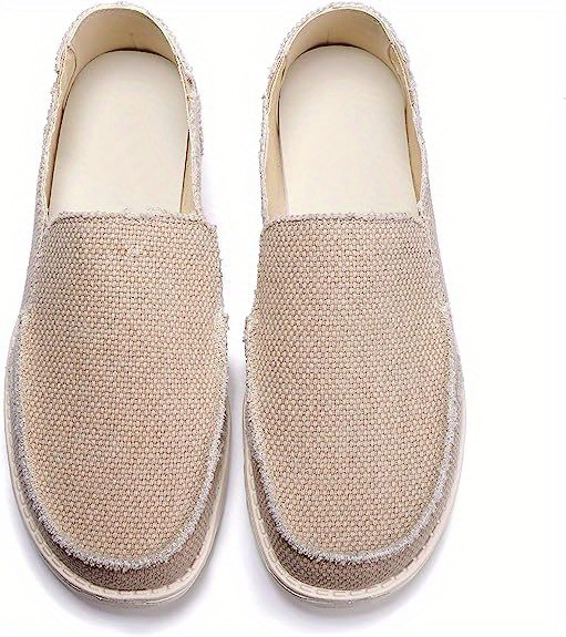 loafer shoes, mens canvas comfortable lightweight slip on loafer shoes details 3